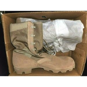 Wellco Military Men's 14W Tan Hot Weather Type 2 Desert Combat Boots Panama Sole